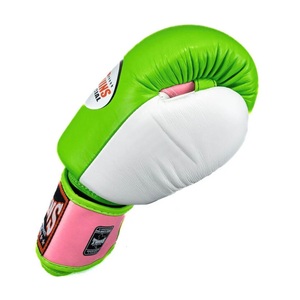 Twins Muay Thai Boxing Gloves Custom Logo Premium Cowhide Leather Sanda MMA Gloves with Hand Grips Lightweight in Multi Color - Product Image 4