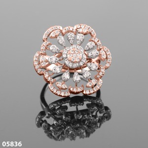 แหวนหมั้นเพชรเม็ดเดี่ยว D'VINS JEWELS LR01 สวยงาม ได้รับการรับรองจาก IGI เพชร VVS ที่เพาะเลี้ยงในห้องปฏิบัติการ ชุบทองคำขาว 14K สำหรับงานแต่งงาน - Product Image 1