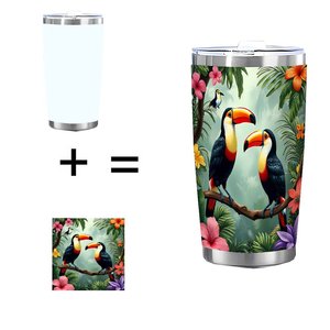Stainless Steel Tumbler 20oz Double Wall Insulated Portable Outdoor Hiking <b>Camping</b> <b>Cup</b> - Product Image 1