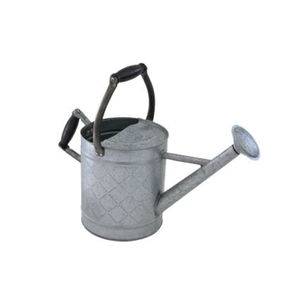 Regadera de hierro galvanizado hecha a mano con patrón de diamantes en relieve, regadera de metal galvanizado para plantas de interior y exterior - Product Image 1