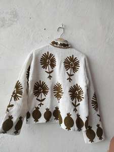 Manteau pour femme, veste courte Suzani, veste en tissu Suzani, robe, veste courte Suzani - Product Image 6