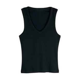 Custom Wholesale <b>Womens</b> Striped Tank <b>Top</b> Casual Summer Round Neck Sleeveless Slim Fit <b>Top</b> with Bra Lining - Product Image 5