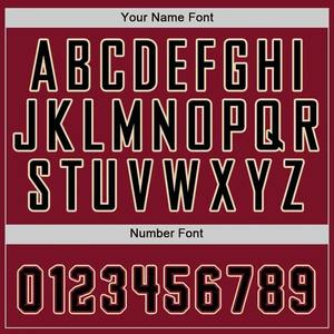 Maillot de baseball personnalisé rouge cramoisi et noir, uniforme sportif d'équipe personnalisé, respirant, en polyester, chemise de baseball boutonnée - Product Image 3