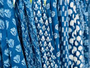 Bikini de bain 100 % coton pur fait main, imprimé floral indigo sur mesure, service OEM, écologique, respirant pour la plage - Product Image 4