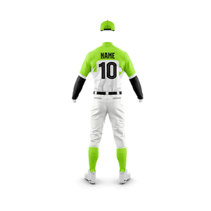 Custom Baseball Uniform Set Short Sleeve 100% <b>Polyester</b> Team Wear Low Price Customizable Unisex Adult - Product Image 4