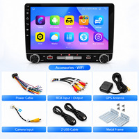 HANTUE Grosir Radio Mobil 10.8 Inch 4 Core Android Car Stereo Wireless CarPlay Android Auto GPS/WiFi/HiFi Head Unit Mobil
