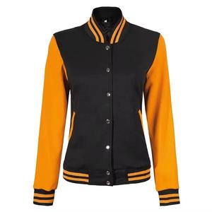 Custom Women's Winter Luxury Cropped Varsity College <b>Jacket</b> Stylish Genuine Leather Chenille Embroidery Letterman Varsity Design - Product Image 4