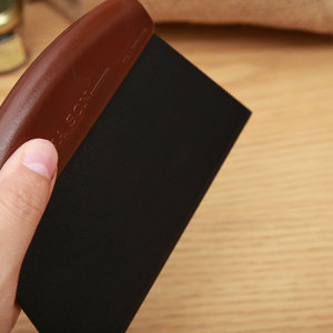 Grattoir à pâte trapézoïdal en acier inoxydable premium avec revêtement, lame de 16 cm, manche en plastique, accessoires de cuisine, lavage à la main - Product Image 4