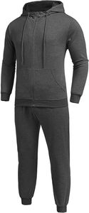 Conjunto Deportivo Personalizado de Felpa Francesa de 300 g/m² para Hombre, Sudadera de Cuello Redondo y Pantalones, Estampado en Serigrafía, Color Verde Caqui, Ropa Deportiva - Product Image 4