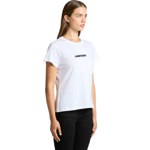 <b>Womens</b> O Neck Short Sleeve T Shirt Regular Fit Small Chest Print Clean <b>Back</b> Casual Wholesale Custom OEM Cotton Jersey Tee Shirts - Product Image 4