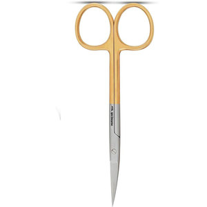 Tijeras manuales para iris, curvas, con punta afilada, de acero inoxidable, reutilizables, para corte de tejidos y sutura en cirugía oftálmica - Product Image 3