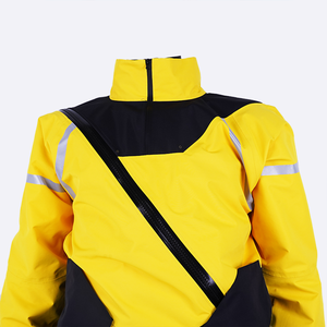 Men's High Visibility Fluorescent Green <b>Black</b> <b>Work</b> Coverall Polyester Water Resistant Safety Protective Uniform - Product Image 5
