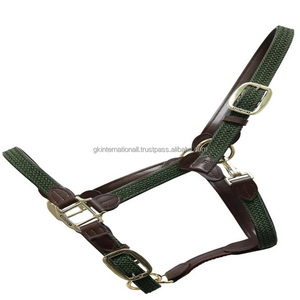 Licou de cheval en cuir tressé de luxe fait à la main beaucoup de couleurs tailles personnalisées licou de cheval en cuir tressé au prix de gros - Product Image 3