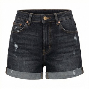 Shorts de Mezclilla Desgastados para Mujer, Estilo Jorts, Jeans Holgados, Lavado Veraniego, Calidad Premium, Moda Casual Urbana - Product Image 1