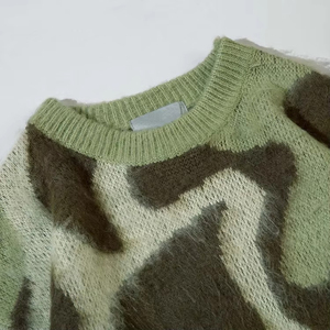 PRINT CRAFT SPORTS Fashion Crewneck Winter Design Customized Breathable Anti-Pilling <b>Wool</b> Patchwork Knit <b>Sweater</b> <b>Men's</b> 2026 - Product Image 2