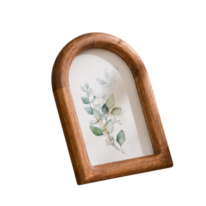 Hand-Carved Wavy Mango Wood Photo <b>Frame</b> Luxury Scalloped Wooden <b>Picture</b> <b>Frame</b> for Farmhouse Home Decor Tabletop - Product Image 5