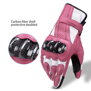 Gants de moto en cuir, compatibles écran tactile, protection des mains, confortables pour l'extérieur - Product Image 2