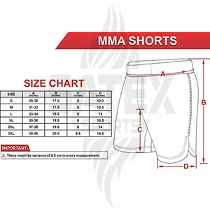 Shorts de boxe unisexes de bonne qualité, impression de logo personnalisée, extensible, 100% polyester, entraînement MMA - Product Image 6