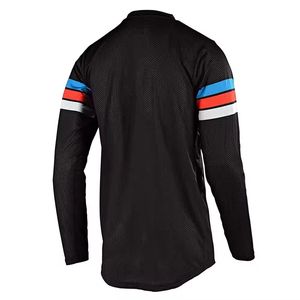 Jersey transpirable para motocross con cuello en V y paneles de malla para motociclistas de motocross, jersey ligero para motocross - Product Image 4