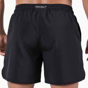 Shorts pour hommes style streetwear, 100% coton toile, taille élastique, respirants, séchage rapide, pour entraînement, fitness, course à pied - Product Image 2