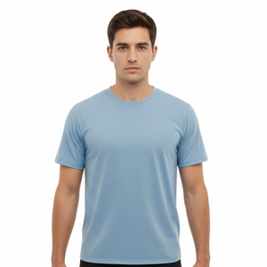 Diseña tu propia ropa deportiva de calle, camiseta de algodón para hombre, camiseta lisa para imprimir, camiseta deportiva de secado rápido. - Product Image 2