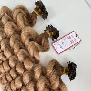 ขายส่งคู่ดึงOmbre 3Q/27 22MSA2 + 100 กรัมVirginมนุษย์ผมแบนปลายBody Wavy Keratin Unprocessed - Product Image 4