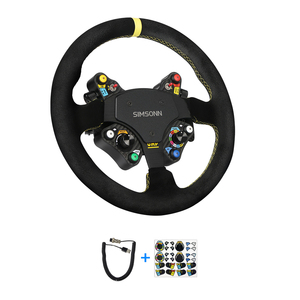 SIMSONN Sim Racing Steering <strong>Wheel</strong> LED Button Gaming Paddle Shifter <strong>PC</strong> Racing <strong>Wheel</strong> - Product Image 1
