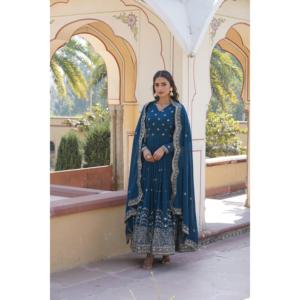 LIKSHA PREMIUM READYMADE ROBE AVEC SET-LC-1084 DUPATTA - Product Image 2
