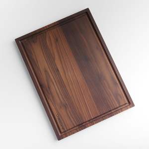 Tabla de cortar de madera maciza y gruesa para la preparación de alimentos en la cocina, para cortar verduras, frutas, carne y pan. - Product Image 5