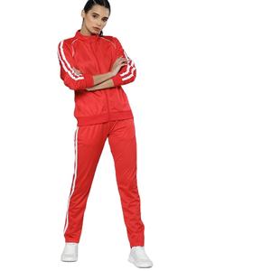 Ensemble de survêtement pour femme, coupe ajustée, veste zippée et pantalon, vêtements de sport décontractés élégants - Product Image 1