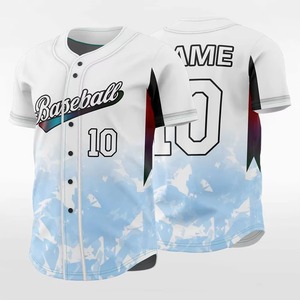 เสื้อเบสบอลแบบซับลิเมชั่นขายส่ง พร้อมปรับแต่งสีสันสดใส ขายดี สไตล์ลำลอง รับทำตามสั่ง พร้อมสกรีนชื่อทีมหรือสโมสร - Product Image 5