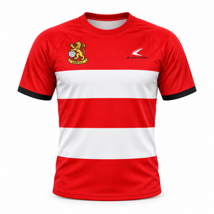 เสื้อฟุตบอลแบบใหม่ปี 2026 สำหรับผู้ชาย ผู้หญิง และทุกเพศ ชุดฟุตบอลแบบกำหนดเอง เสื้อยืดคอกลม 100% โพลีเอสเตอร์ ป้องกันแบคทีเรีย - Product Image 2