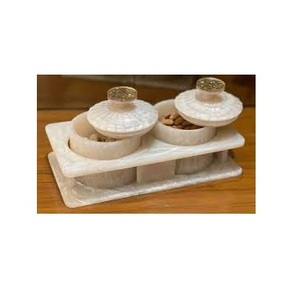 Pot en résine artisanal avec plateau en résine, très vendu, taille personnalisable, qualité supérieure, ensemble de pots luxueux pour aliments secs, grande taille - Product Image 1