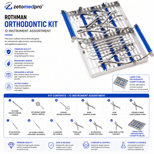 ชุดเครื่องมือทันตกรรมสำหรับใช้ในการจัดฟันแบบ Rothman พร้อมตลับเทป OEM - Product Image 3