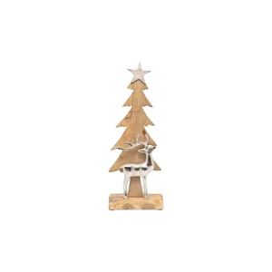 Decoración Navideña para el Hogar, Árbol de Navidad Ecológico con Estrella Brillante en la Punta y Objetos Decorativos de Renos, Conjuntos de Regalos - Product Image 1