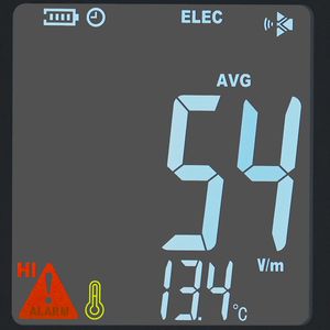 Rilevatore di Radiazioni EMF Ricaricabile 5-6GHz, Tester Digitale LCD Portatile - Product Image 6