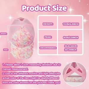 Girls Sequins Baseball Cap Adjustable Ponytail Hole Breathable Casual <b>Hat</b> for Children Spring Summer - Product Image 4