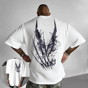 Playera Deportiva Casual de Verano para Hombre, Diseño Marvel, Tejido Sólido 3D Transpirable y Ecológico, Cuello Redondo y Manga Corta - Product Image 2