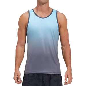 Débardeurs de sport personnalisés en coton tricoté 100 % respirant à séchage rapide, imprimés par sublimation intégrale, sans coutures, pour hommes et femmes - Product Image 1