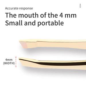 Pinza de depilación de alta calidad, pinza para cejas de acero inoxidable con punta inclinada, pinza para depilación facial, 1 unidad - Product Image 3