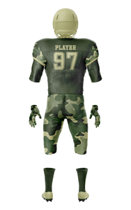 High Quality Polyester American Football Uniform Custom OEM Plus Size XL Adult Short Sublimation Embroidery <b>Applique</b> Front - Product Image 4