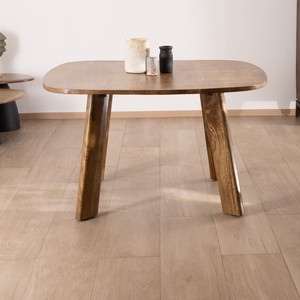 Mesa Andana Ivory Vision de madera de mango, diseño japonés Daun, 130 cm - Product Image 1