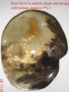 Cuenco decorativo de cuerno de búfalo auténtico, hecho a mano, para servir o para ensaladas, a bajo precio. - Product Image 5