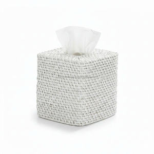Eco-Friendly <b>Boxes</b> Organizer Natural Round <b>Rattan</b> Tissue Holder Natural Round <b>Rattan</b> Tissue Holder Box Cover - Product Image 6