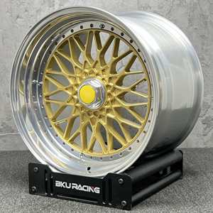 Jantes en alliage forgées 3 pièces style Bku RS 5x108 pour Ferrari F355 F512 F40 F50 360 Modena 308 348 328 <span class=keywords><strong>456</strong></span> <span class=keywords><strong>GTB</strong></span> 18 19 pouces, design maillé - Product Image 1