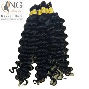 Extensiones de cabello rizado de alta calidad, Pelo Rizado profundo, Popular, tejido, hecho en Vietnam, precio de fábrica