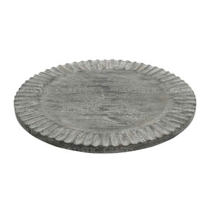 Plateau tournant paresseux en bois de manguier noir Susan pour table Charcuterie en bois plaqué plateau de service en bois Extra Large - Product Image 1