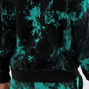 Survêtement homme éco-responsable hiver à capuche tie-dye léger et respirant, personnalisable - Product Image 4