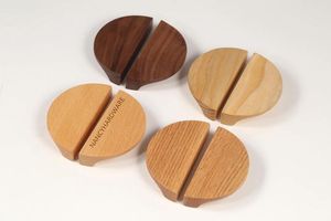 Juego de tiradores redondos de madera para gabinetes, diseño moderno, hechos a mano, ligeros, duraderos, para montaje en puerta, decoración de muebles de cocina para interiores/exteriores - Product Image 3