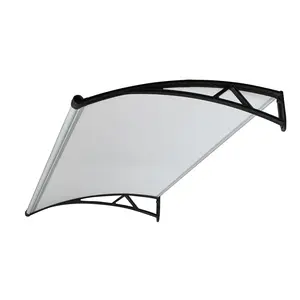 DIY Outdoor Tenda dengan Talang Air untuk Pintu Depan Patio Hujan Cover Deluxe Model Teras Kanopi